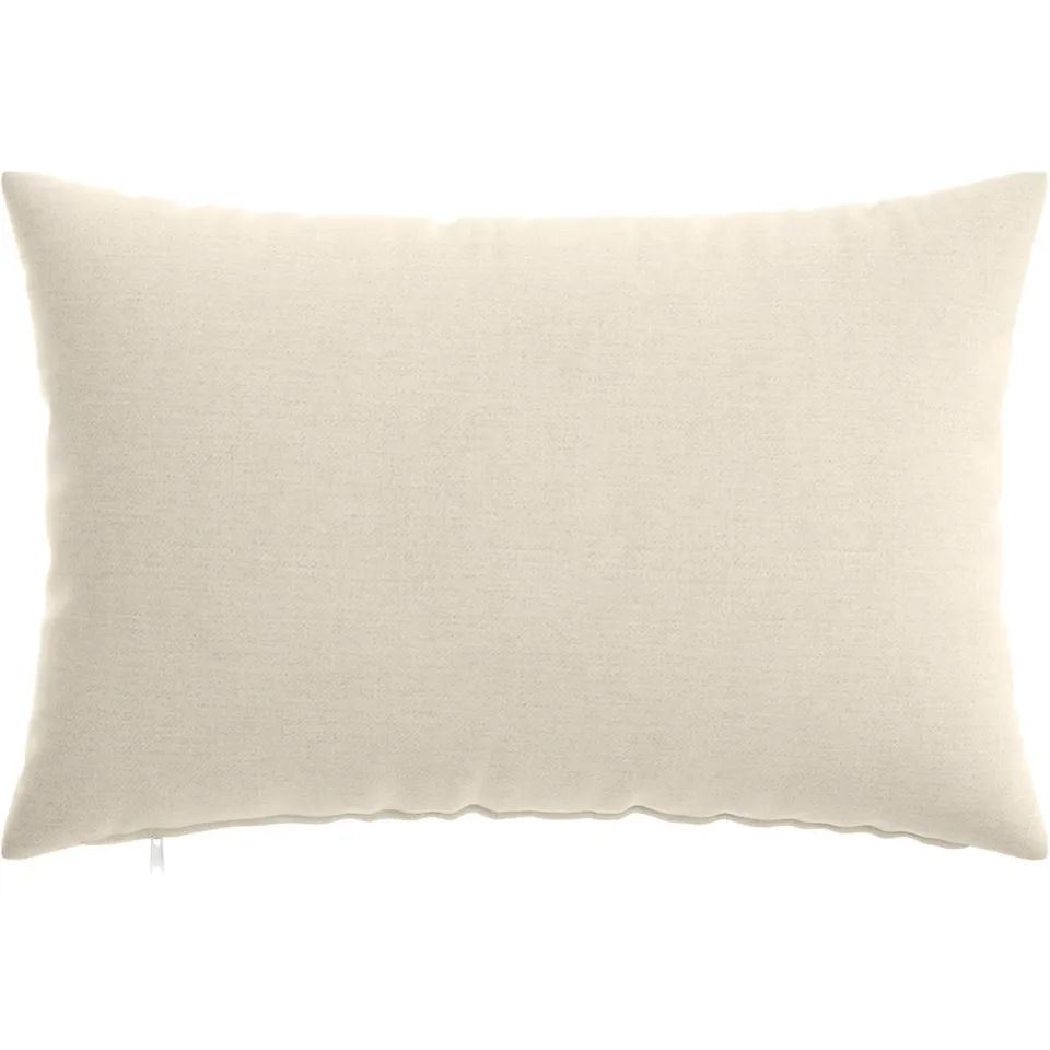 vidaXL Kussensloop 6 st HEERLEN Crèmekleurig 50 x 75 cm Chenille Stof