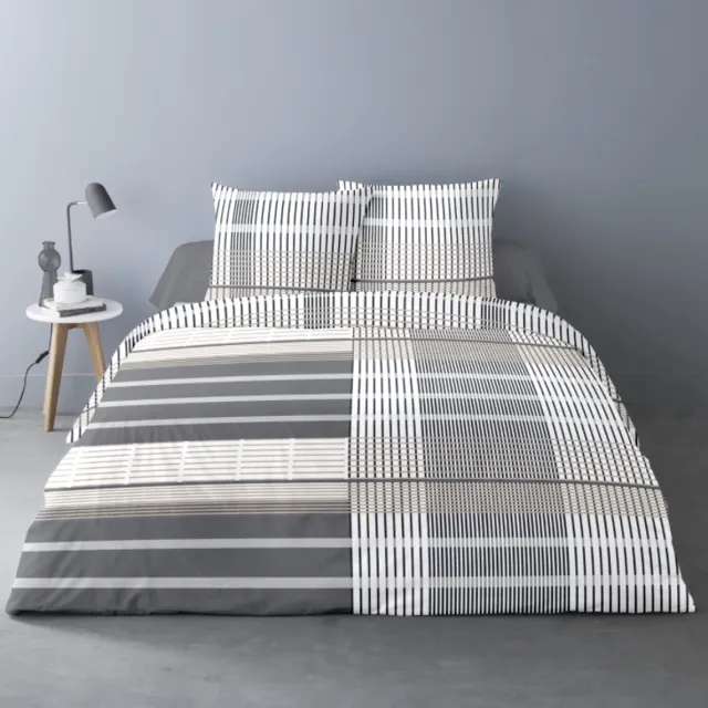 Better Nights Better Night - Luxe Polar Fleece Dekbedovertrek Sven - 260x240 - warm - grijs - 2 slopen 63x63