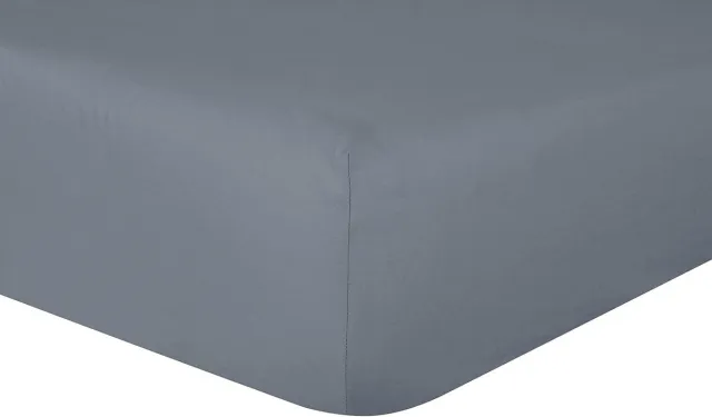 Famanu Diep hoeslaken van 100% puur katoen, grijs, 32 cm extra diepe zakken Neutraal
