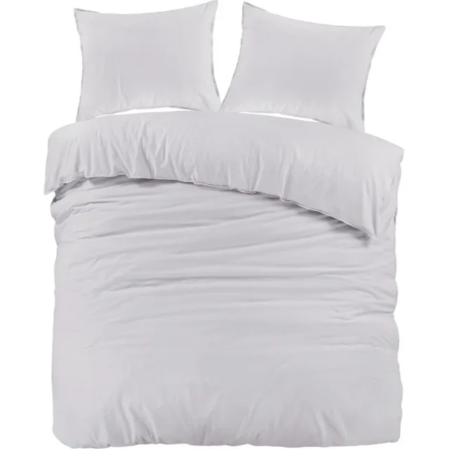 Day Dream Jeans Stitch - Dekbedovertrek - Lits-jumeaux - 240 x 200/220 - Lichtgrijs