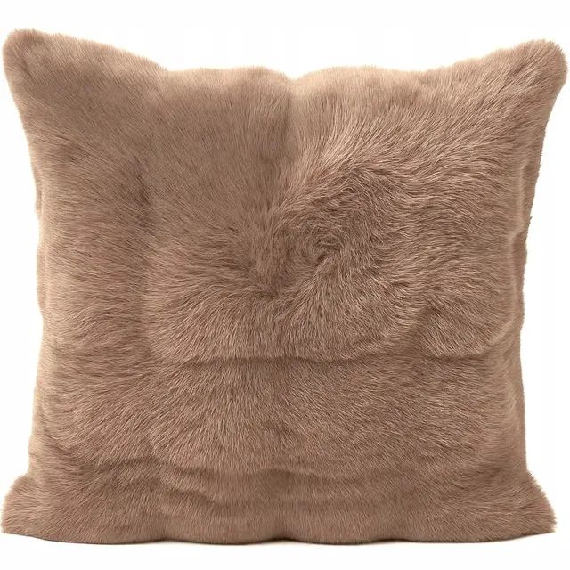 Fitizzio Decoratieve Kussenhoes BUBBLE 40x40cm - Zacht Beige Pluche