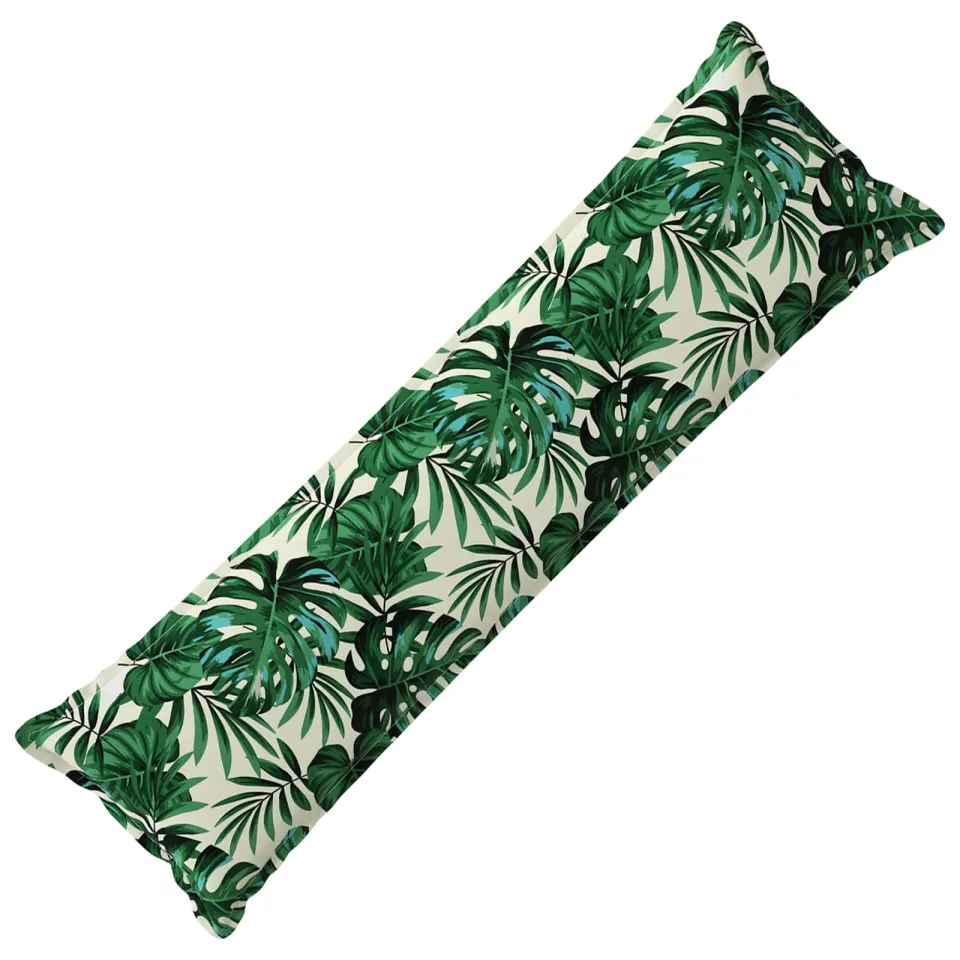 vidaXL Kussensloop HOUTEN Bladpatroon 40 x 145 cm Polyester Groen