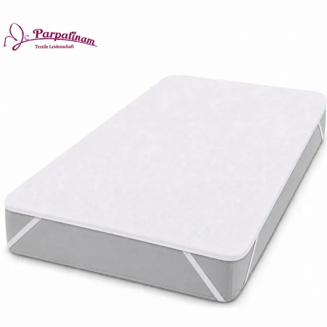 Parpalinam Comfort Waterdichte Matrasbeschermer 180x200cm - Incontinentie Matrashoes - Molton met 4 elastische banden - Ademend - 100% Katoenen Badstof - Wit