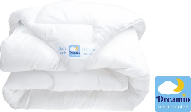 Vitality Pur Dreamio Soft All Year Dekbed - 155x220 - Eenpersoons - Enkeldekbed Voor Alle Seizoenen - Ademend & Vochtregulerend - Anti Allergie & Huisstofmijt - Luxe Hotelkwaliteit - Warmteklasse 3 - Zomer & Winterdekbed Wit