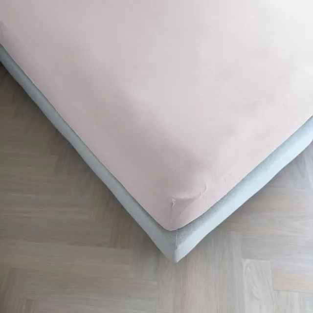 kayori Emma Hoeslaken Katoensatijn - 90x200cm - Matrasdikte 35cm - Rondom Elastiek - Lavender