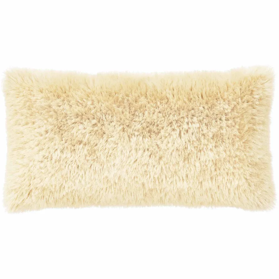 vidaXL Kussensloop 12 st HEERLEN Crèmekleurig 40 x 80 cm PV Fleece