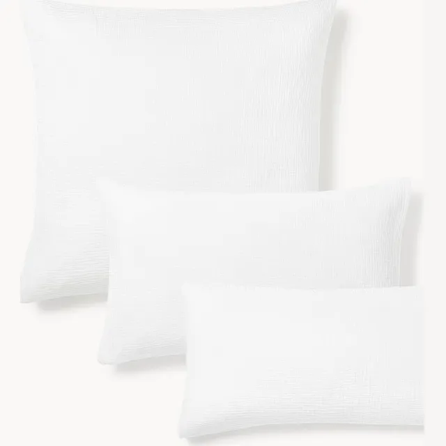 Westwing Collection Mousseline kussenhoes Odile Wit