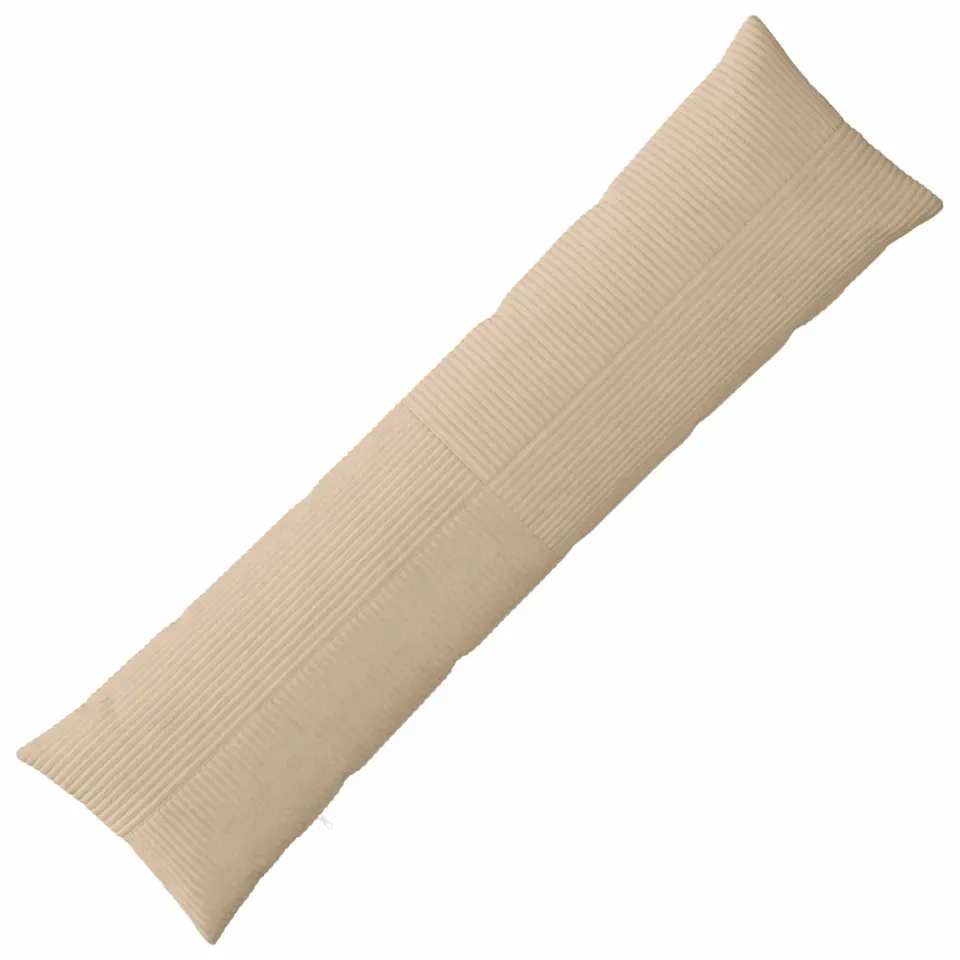 vidaXL Kussensloop ALMELO Taupe 40 x 145 cm corduroy, foto 3