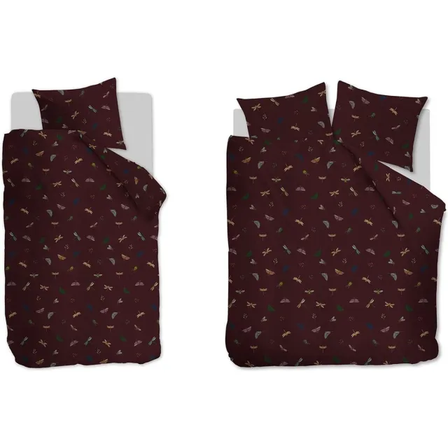 At Home by Beddinghouse Living World dekbedovertrek - Lits-Jumeaux - 240x200/220 cm - Aubergine