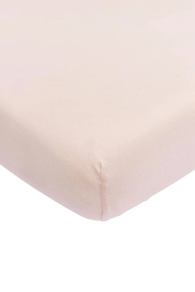 Meyco katoenen jersey juniorbed hoeslaken 70x140/150 cm Soft Pink
