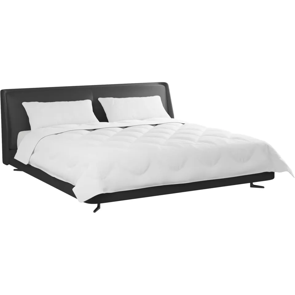 vidaXL Dekbed met kussen 3 st Wit Microfibre, foto 2