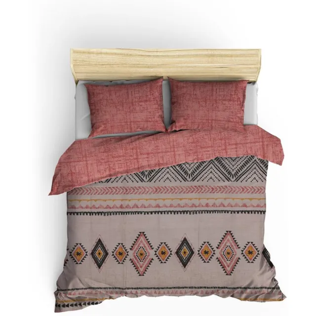 L'essentiel Maison Dekbedovertrek - Ranforce - Terracotta - 240x220 Veelkleurig