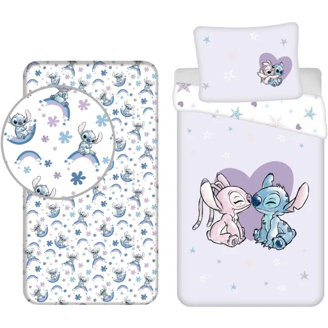 Lilo & Stitch Dekbedset - Dekbedovertrek - Hoeslaken - Kussensloop - Blauw Meerkleurig