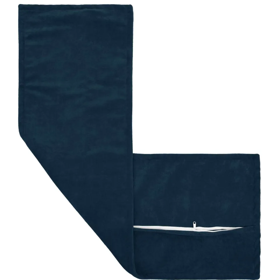 vidaXL Kussensloop HOUTEN Blauw 40 x 145 cm Microfiber Fleece, foto 3