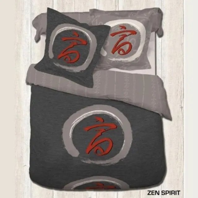 Better Nights dekbedovertrek katoen Zen Spirit met 2 kussenslopen zwart