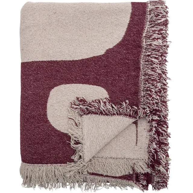 Bloomingville plaid Olica bordeaux Rood