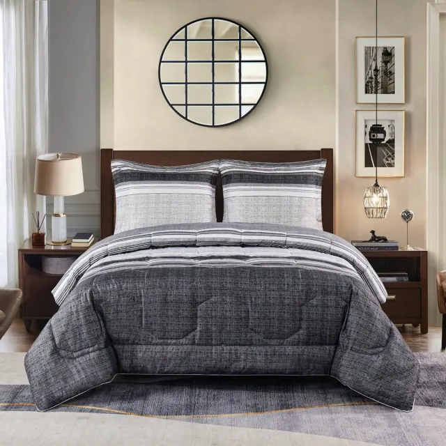 Zorgmatras.com All-year dekbed velvet Grijs, antraciet, wit