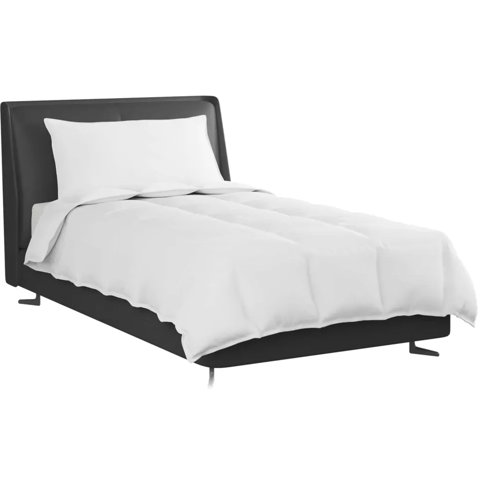 vidaXL 2-in-1 Dekbed met kussen 2 st Wit Donsveertjes, foto 2