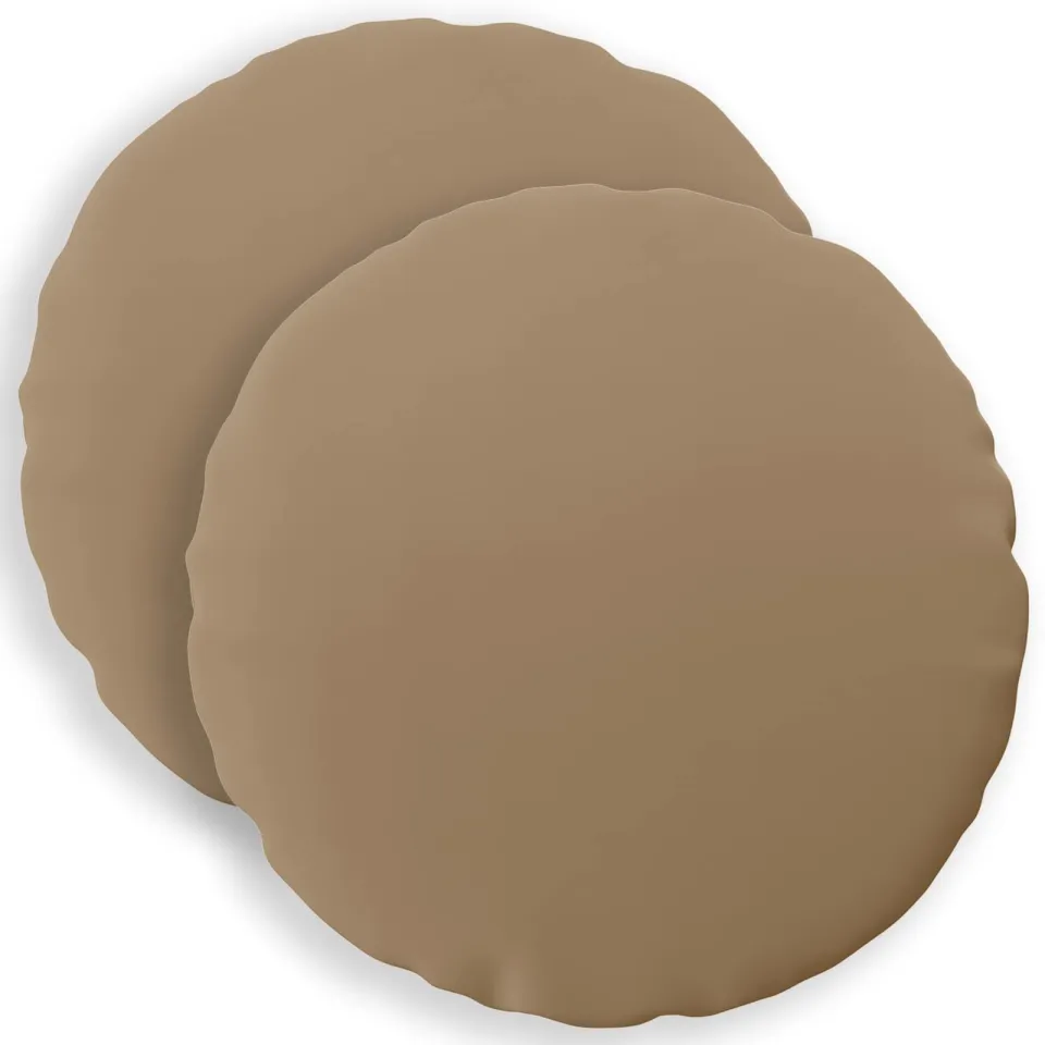 vidaXL Kussensloop 2 st HEERLEN Taupe Dia. 60 cm Polyester