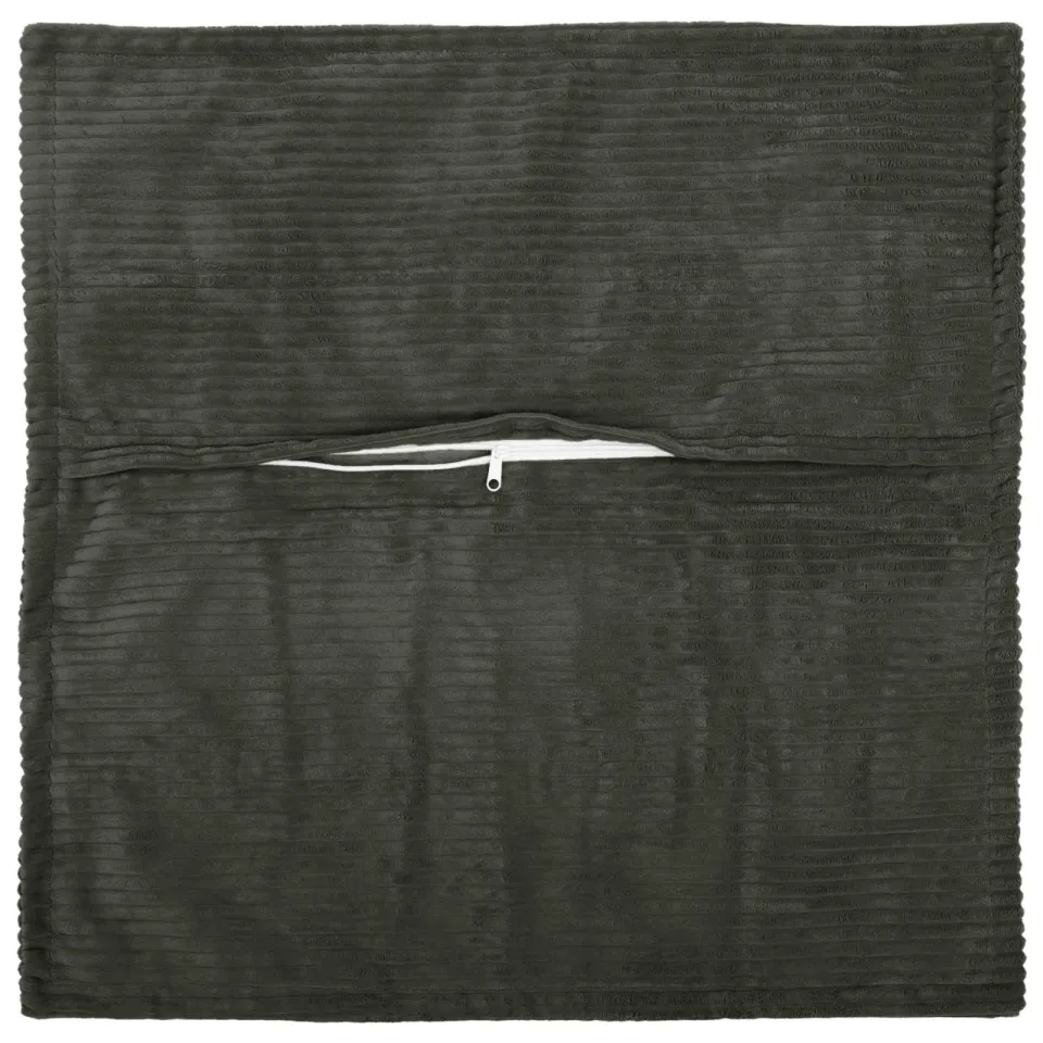 vidaXL Kussensloop 6 st HOUTEN Antraciet 65 x 65 cm corduroy, foto 4