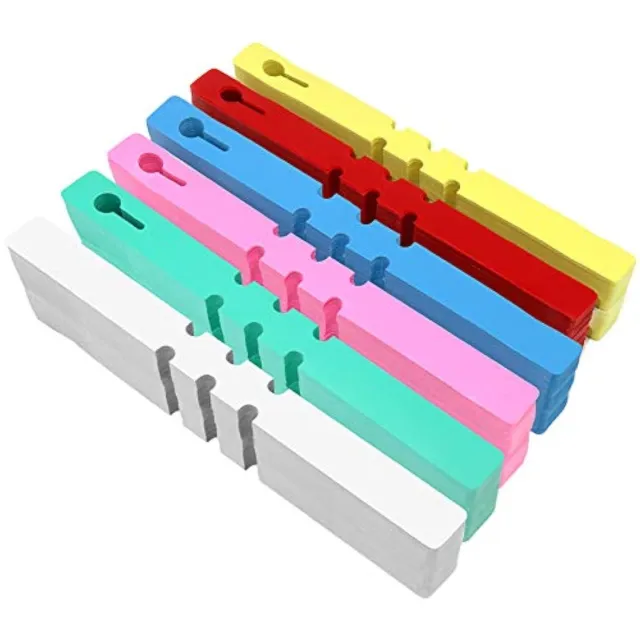 Famanu Gekleurde plastic boomlabels set van 120 stuks, waterdichte plantenlabels voor buitenplanten, tuin hangende tags voor een georganiseerde tuin wit