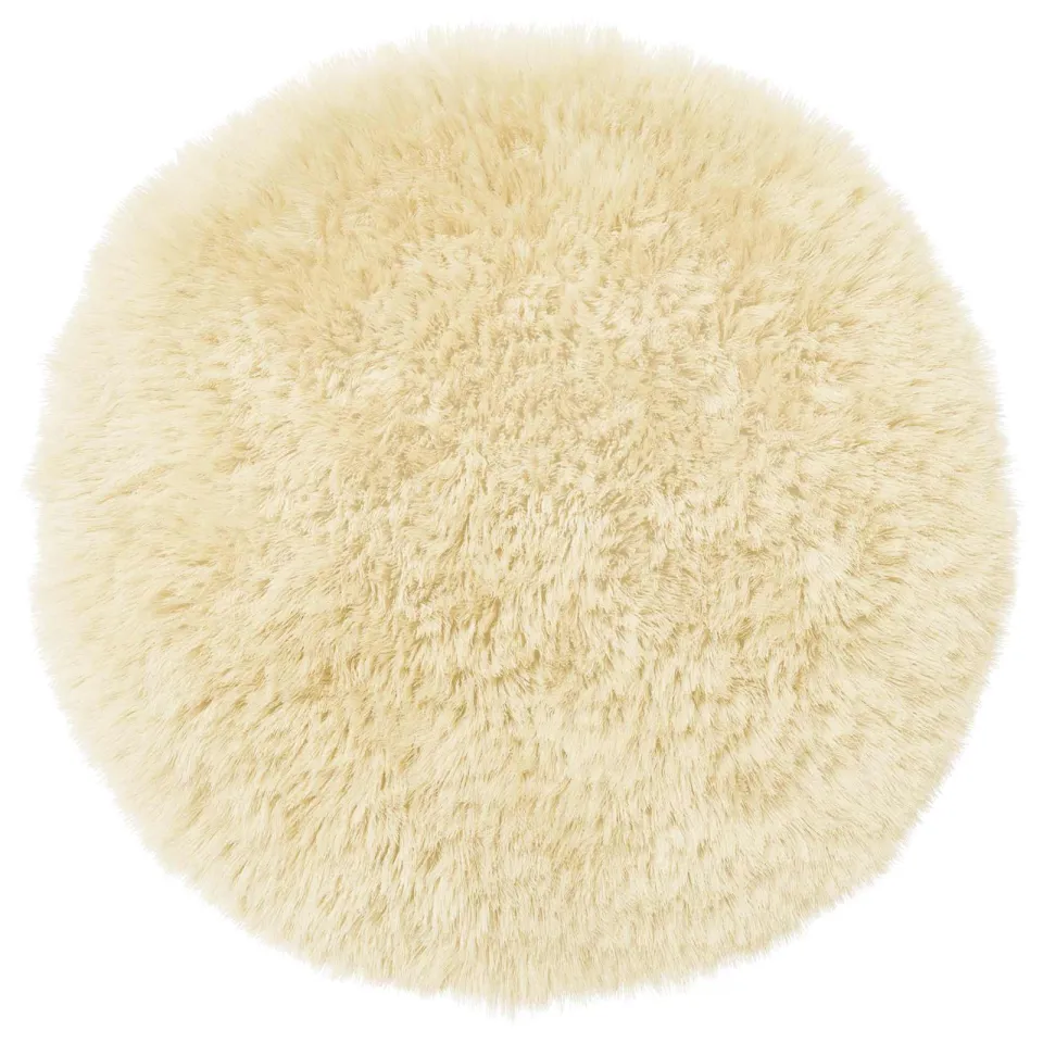 vidaXL Kussensloop 6 st HEERLEN Crèmekleurig Dia. 60 cm PV Fleece