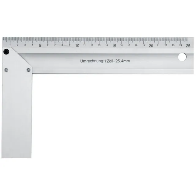 Vorel Aluminium Hoekmeter - 250mm - Milimeterverdeling - Corrosiebestendig Zwart