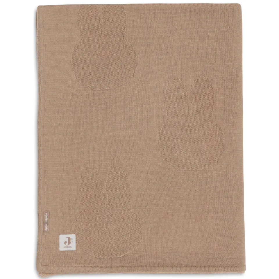 Jollein wiegdeken Miffy Biscuit Velvet bruin, foto 3