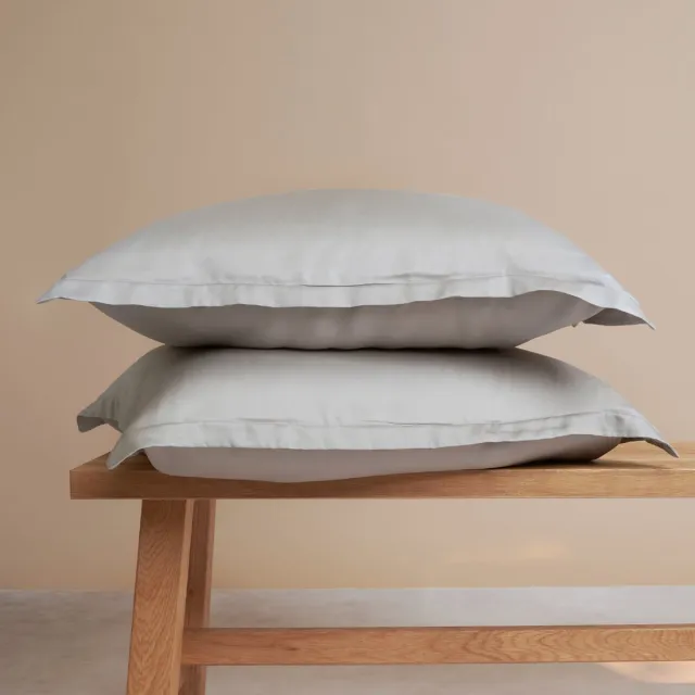 Coco & Cici TENCEL - Sateen Kussensloop Taupe - 1 kussensloop 50x60