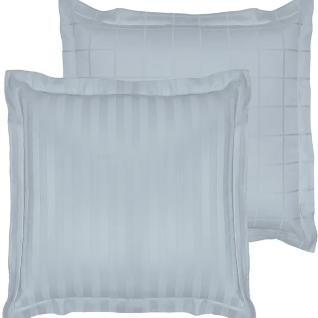 De Witte Lietaer Kussensloop Zygo Ice Blue - 50 x 70 cm - Blauw - Katoen Satijn