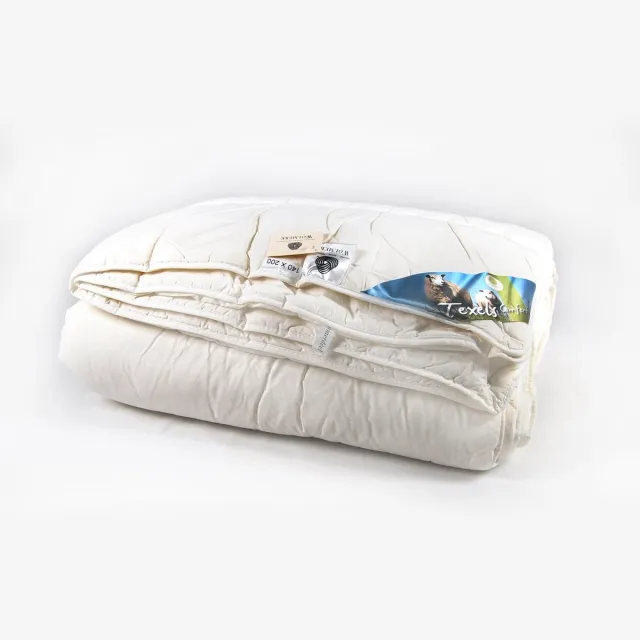 princessdekbedden 4-Seizoenen 100% zuivere Texels Schapenwol Dekbed 200 x 200 cm Creme