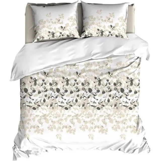 Satin D Or Satin d'Or Gardenia - Dekbedovertrek - Lits-jumeaux - 240x200/220 cm + 2 kussenslopen 60x70 cm - Beige/Grijs