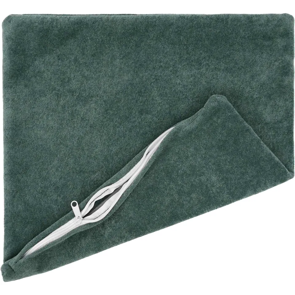 vidaXL Kussensloop 2 st HEERLEN Zee blauw 40 x 40 cm Microfiber Fleece, foto 3