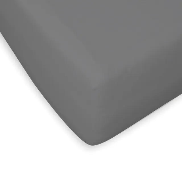 Briljant Home - Hoeslaken Jersey Multifit - 140x200 - 140 x 220 - Antraciet - Met Aloë Vera - Extra Grote Hoeken