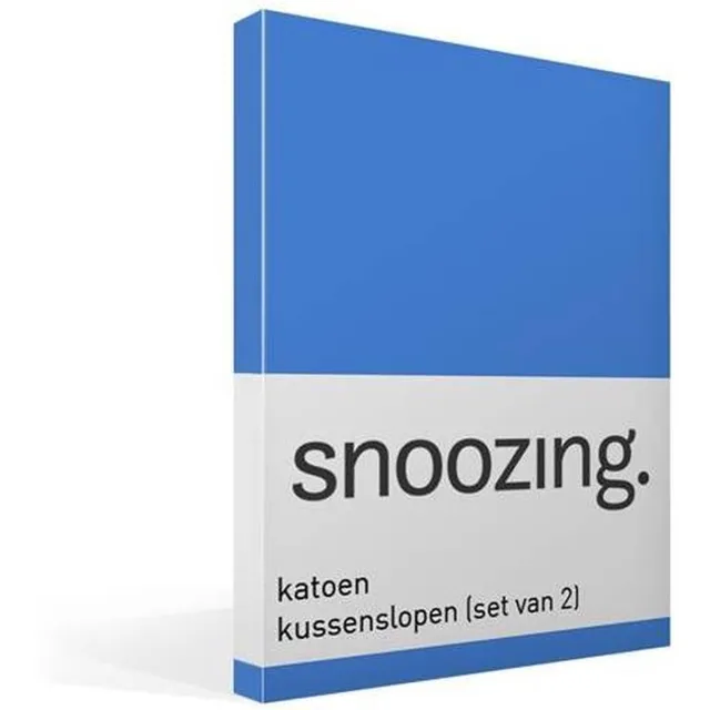 Snoozing Katoen - Kussenslopen - Set van 2 - 60x70 cm - Meermin
