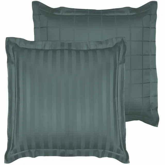 De Witte Lietaer Kussensloop Zygo Atlantic - 50 x 70 cm - Groen - Katoen Satijn