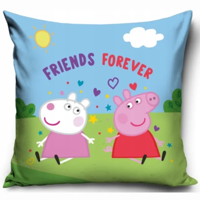 Carbotex Peppa Pig Suzy Kussensloop 40x40 cm Velours Multicolor