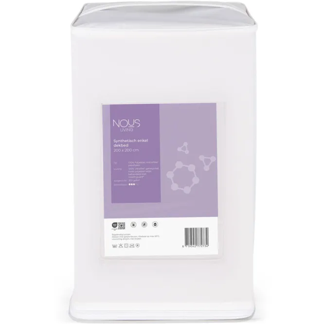NOUS Living enkeldekbed synthetisch anti-allergisch wit, foto 6