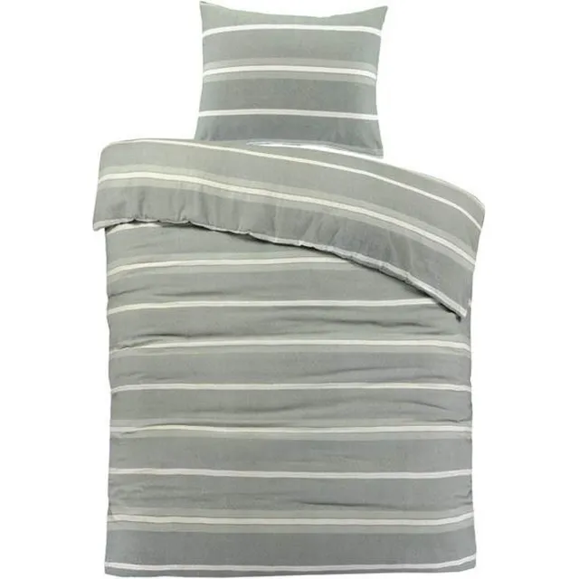 Day Dream Seefeld - Flanel - Dekbedovertrek - Eenpersoons - 140x200/220 cm - Groen