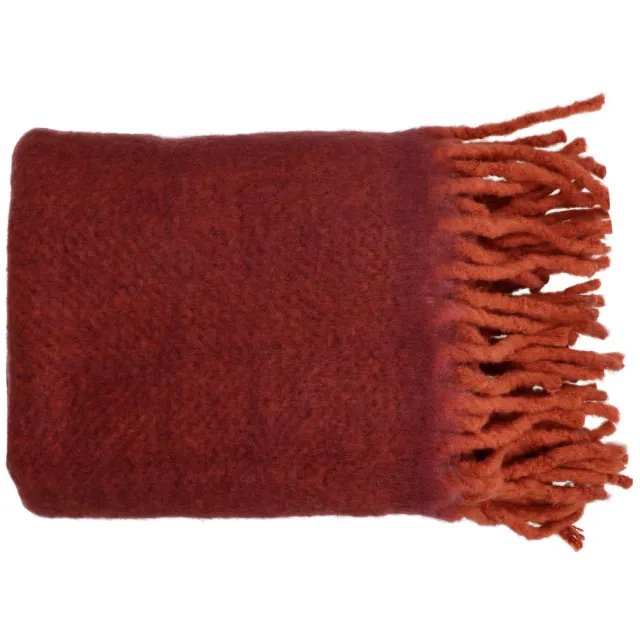 Pomax COSY plaid bordeaux