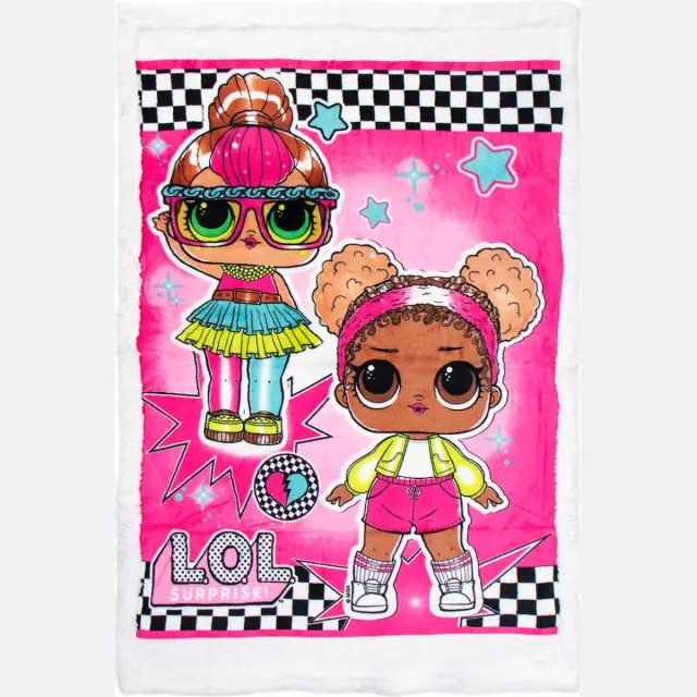 L.O.L. Surprise! LOL Surprise - Deken - 90 x 140 cm. - Coral Fleece Plaid - Heerlijk zacht! - L.O.L. Surprise! Multi Colour