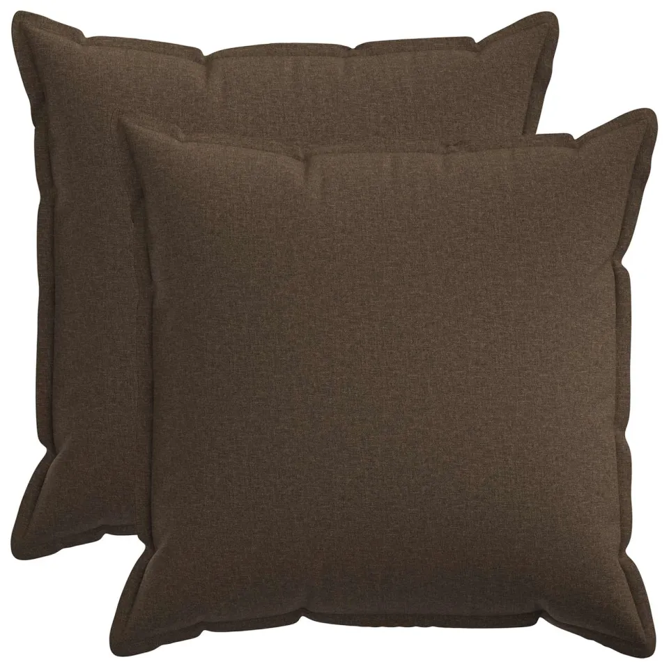 vidaXL Kussensloop 2 st HOUTEN Taupe 65 x 65 cm Faux Linnen