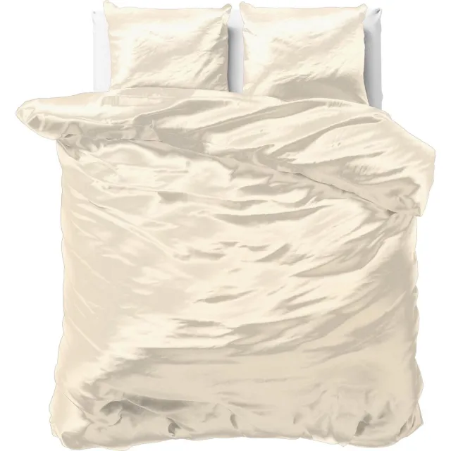 Sleeptime Beauty Skin Care Dekbedovertrek - Tweepersoons- 200x200/220 + 2 kussenslopen 60x70 - Creme