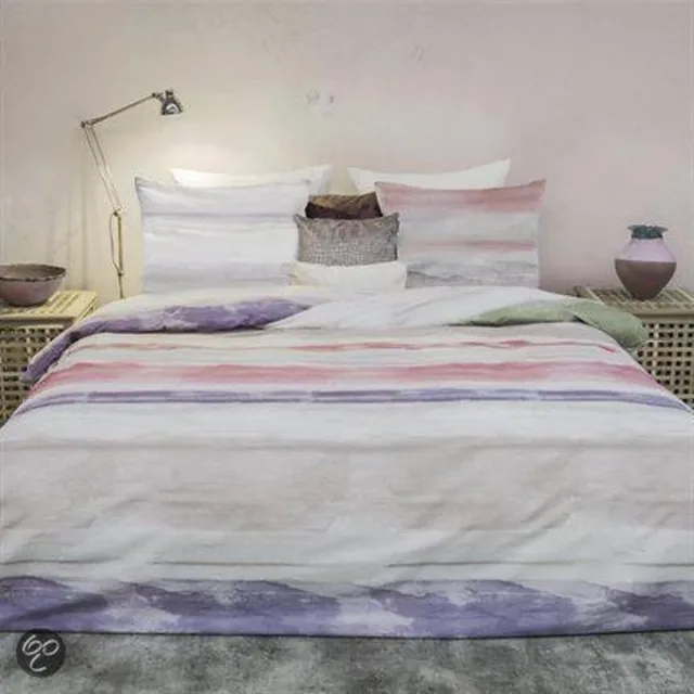Heckettlane HnL Pure Cotton Tijn Dekbedovertrek - Rood Paars