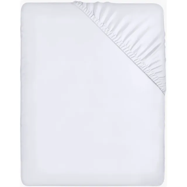 Ibenzoa Extra Zacht en Comfortabel Hoeslaken van 200 x 200 cm met Diepe Zakken voor Perfecte Pasvorm wit
