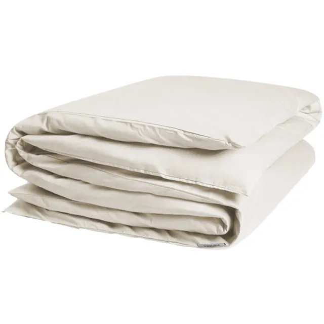 Yumeko dekbedovertrek katoensatijn warm wit (zonder slopen) - Bio, eco & fairtrade Warm White