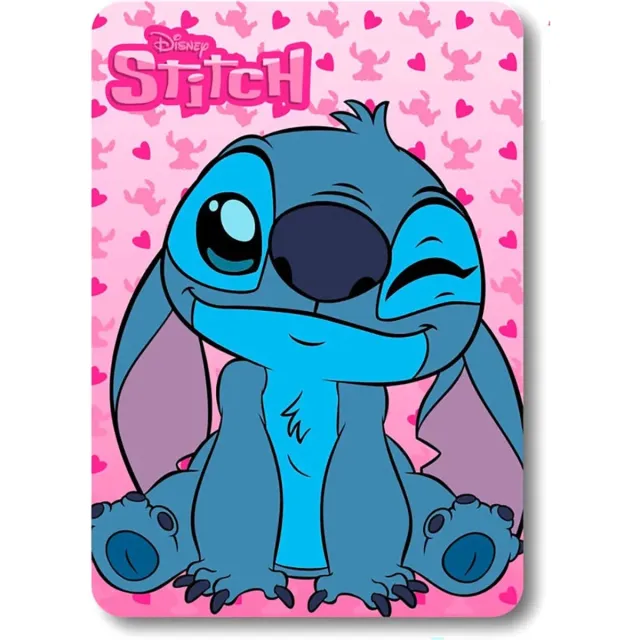 Lilo & Stitch Disney Lilo & Stitch Fleeceplaid, Wink - 100 x 140 cm - Polyester Roze