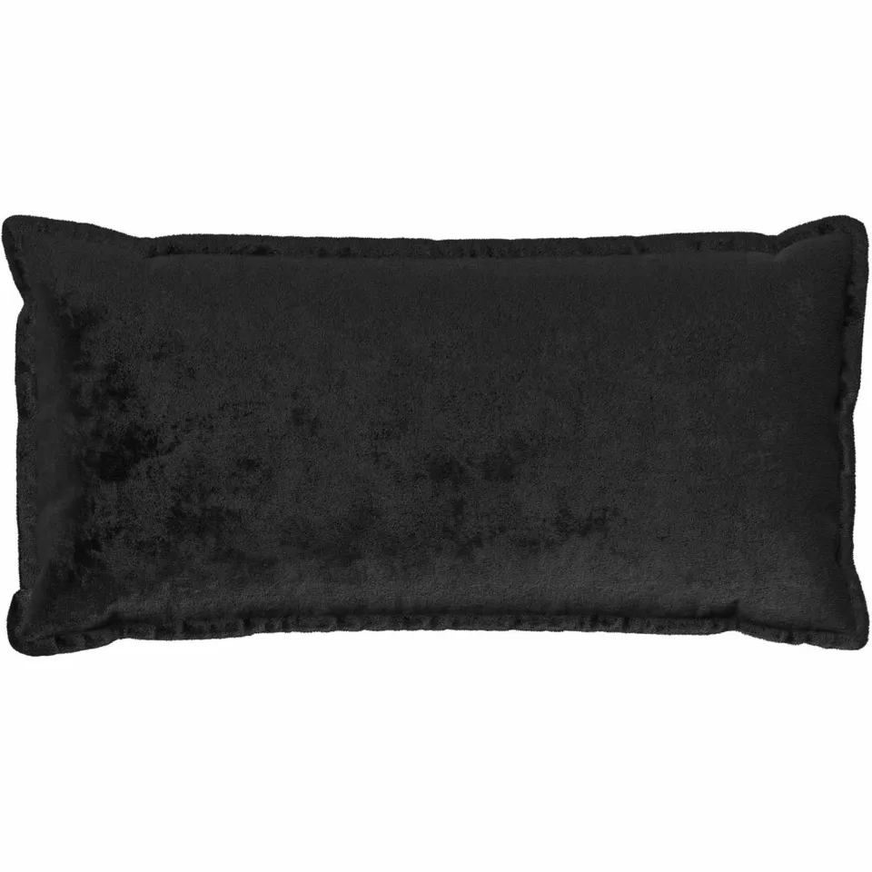 vidaXL Kussensloop 6 st HOUTEN Zwart 40 x 70 cm Flanel