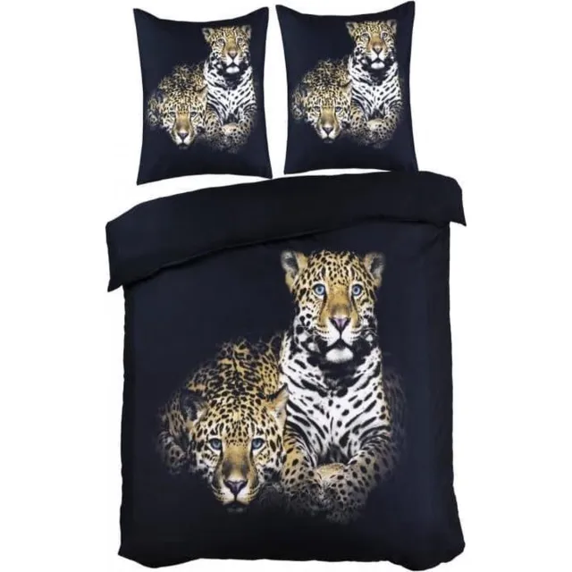 Husch Dekbedovertrek Leopard - 240x200/220 - Luipaard - Zwart