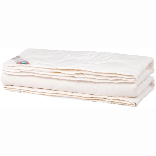 Vitality Pur Wol 4-Seizoenen Dekbed - 200x220 - Tweepersoons - 2-Delig Met Drukknopen - Zuiver Scheerwol - 100% Natuurlijk & Vochtregulerend - Zomer & Winterdekbed Wit